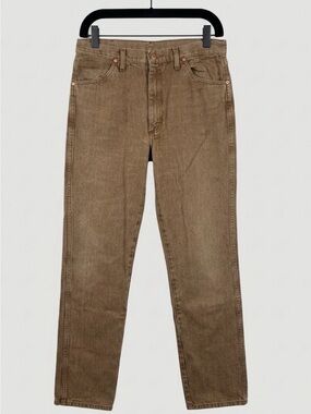 Wranglers Men's Vintage Brown Straight-Leg Jeans